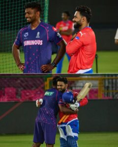 ____Ipl match RR vs Dc Rishabh pant and Sanju is practice session together