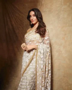 ____Karva chauth With Nora Fatehi Saree 1 __