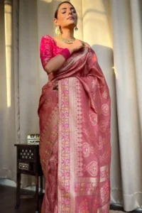 __Karva chauth Banarasi Soft Silk Saree ___